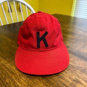 Ebbets Field Flannels x Knockaround Strapback Duck Canvas Red Hat - MiUSA